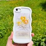 『紫陽花シリーズイエロー』インナーシート　ドライフラワー　スマホ　ミニブーケ　iPhone 花束