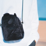 【訳あり品】【⚠️紐無し】パンダポシェット(黒)🐼⚫️