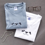 【2025新作】シャチ刺繍Tシャツ「King of the sea.」【選べる4色】メンズ レディース トップス キッズ 親子 海 夏 コットン アクアリウム