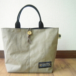 送料込*帆布のおでかけトート*グレージュ*