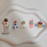 名札クリップ　宇宙モチーフ