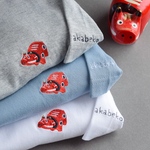 【2025新作】赤べこワンポイント刺繍Tシャツ【選べる4色】親子 キッズ メンズ レディース メンズ 夏 白