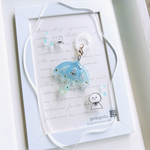 傘デザインのアンブレラマーカーꕤ.｡てるてる坊主が見守ってるよ♡星✮シャカシャカver.