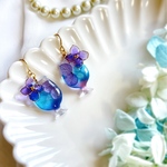 冷んやり紫陽花ソーダのピアス/イヤリング《受注作成》