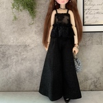 レースキャミソール+ワイドパンツ　ブラック　22cmドール ドール服　ピュアニーモ