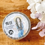★6月新入荷★[丁丁DingDing] [DD-031] #35 假日 ダイカットマットPETテープ 切り売り(約5cm×330cm)