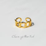 Chain of New York　喜平チェーンリング　ゴールド　K18gp　R027