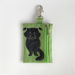 いたってマジメなビントロングのナスカン付きミニミニフラットポーチ