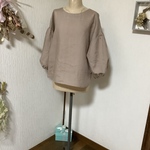 リネン　ふんわりお袖ブラウス💕