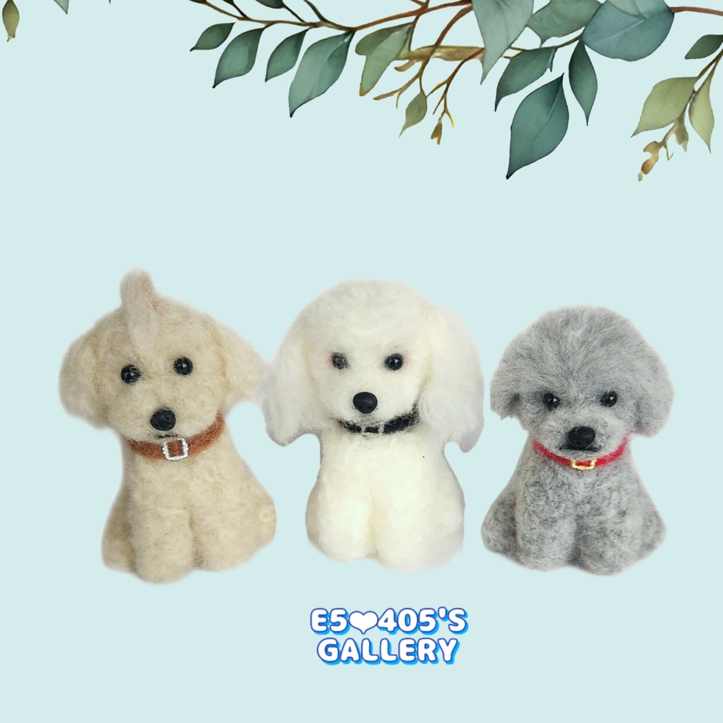 【オーダー作品】トイ プードル3匹セット🐾