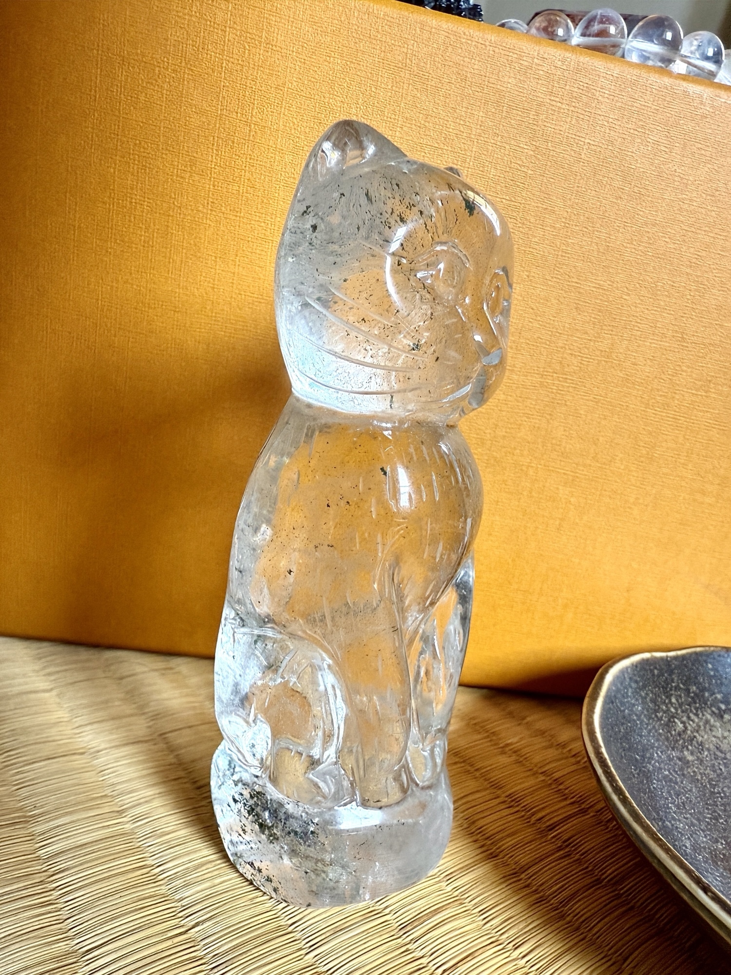 ✨ ヒマラヤ水晶の招き猫｜開運・金運・浄化・一点物 ・手作り✨ ✨ ヒマラヤ水晶の招き猫｜開運・金運・浄化・一点物 ✨ - 空の石