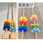 スノーブロッククルクル落とし⭐︎壁面遊び　手作り玩具　保育教材