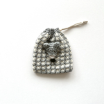 チェック柄ミニ巾着(こねずみ)