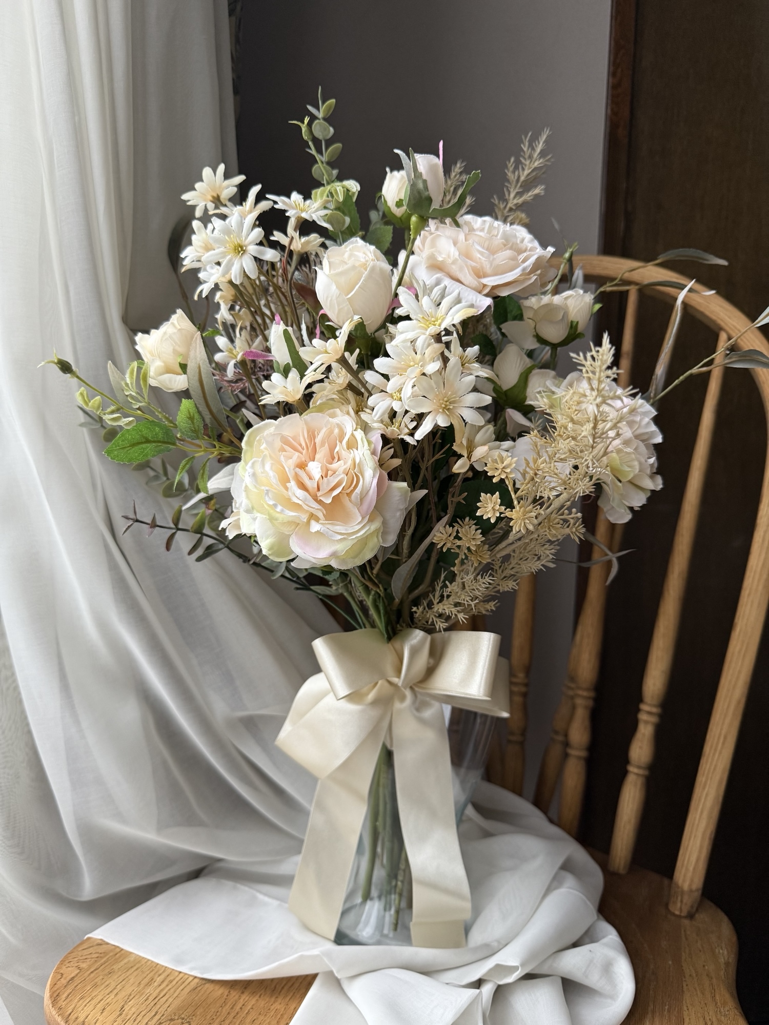 再再販】結婚式 ウェディング ブーケ ブートニア ナチュラル 造花