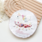 [フルオーダー]刺繍ワッペン・刺繍キーホルダー　セット販売／リバティで作る世界に一つだけのオリジナルデザイン