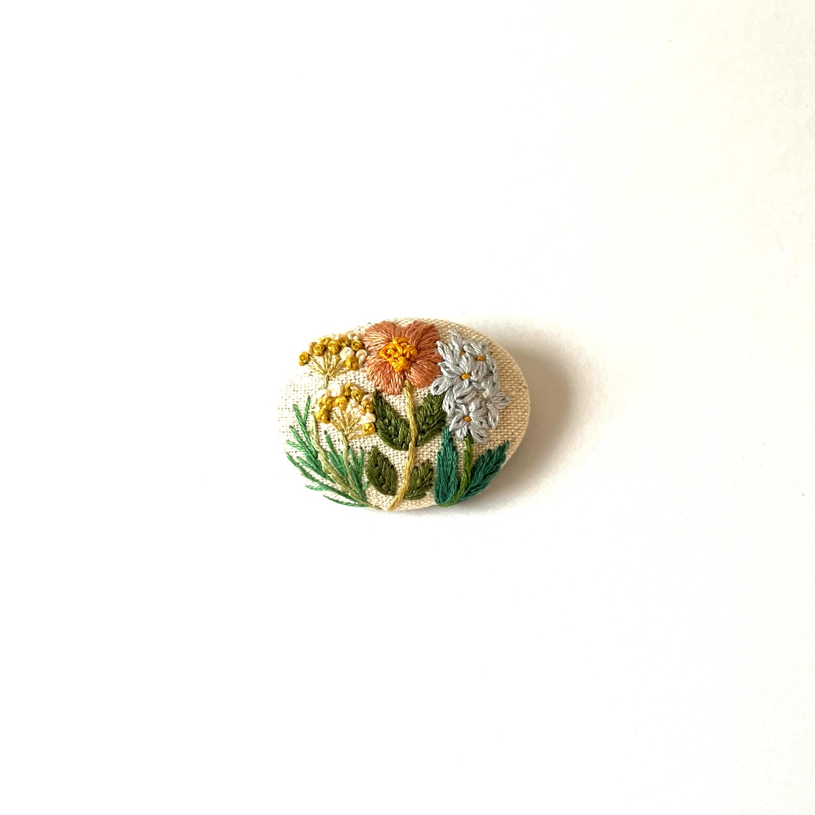 受注制作】選べる刺繍 くるみボタンセット - itonohaco'S