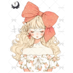 【O37】teatea.オリジナル 人物ステッカー