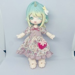 いちご日和ワンピース長身＋おてて大きい子用 ピンク