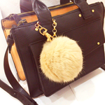♡ラビットファーバッグチャーム♡ベージュ♡