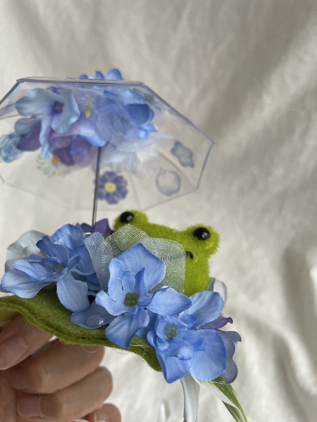 犬猫うさちゃん服 紫陽花のレースワンピース ペット服