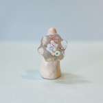 ぷかぷかくまリング透明　水色