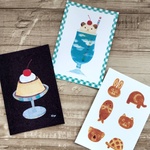 【レトロ喫茶店＊ポストカード3枚セット】 