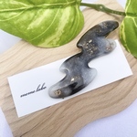 ⁑ヘアクリップ＊ヘアピン＊ブラック×ホワイト