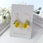 花咲くレモンのピアス🍋 （イヤリング）（クリア）