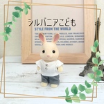 こども 白シャツ&グレーパンツセット＊ シルバニア 服 シルバニアファミリー こども服 シルバニア男の子の服＊