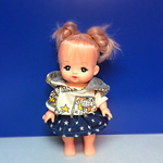 メルちゃん 七分袖パーカーとデニム風スカート