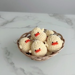 《ぽでぽでひよこチャーム》ひよこ チャーム プレゼント キーホルダー かぎ針編み 
