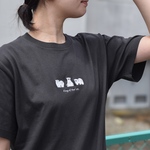 Camp!ビッグシルエット刺繍Tシャツ《ブラック》メンズ レディース トップス キャンプ