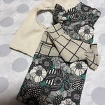 ボタニカルお花柄🎐浴衣ワンピース（犬服）