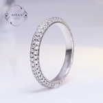 モアサナイト　モアッサナイト　パヴェ　フルエタニティ　