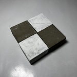 キューブ（最小）しっくいランダム4個セット　セメント仕上げ　3cm ✖️3cm✖️1.5cm  リバーシブル　マルシェ什器　持ち運び軽い　持ち運び簡単　収納も楽々　使い方色々　アクセサリー撮影背景