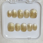 【現品限り】ゴールド花火 ネイルチップ