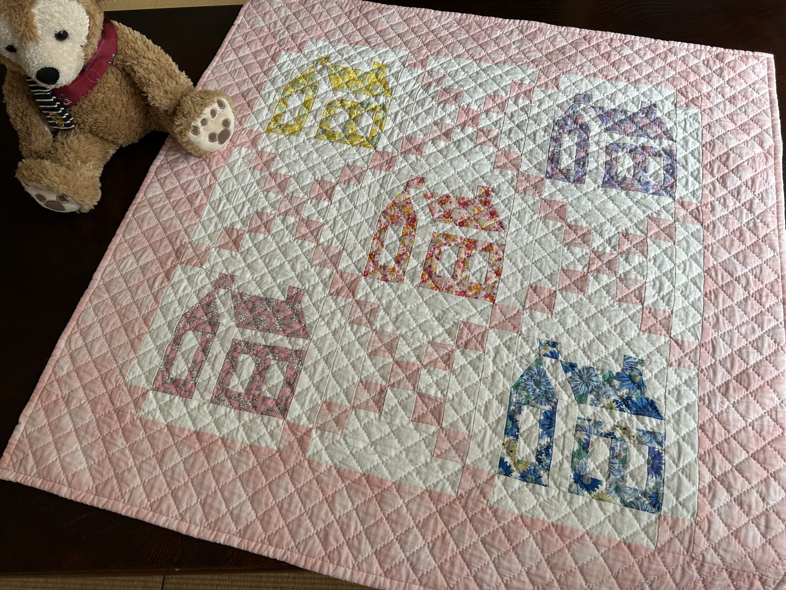 ハートのパッチワークキルト ミニ額 - Craft miho | minne 国内