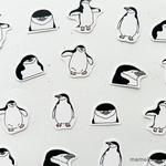 癒しのペンギン・ヒゲ【フレークシール】