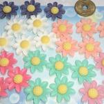 花のカボション　３０コ