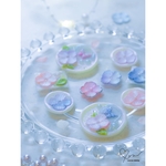 【6/25販売】【ワックスシール】紫陽花/蝶々/梅雨/透明/お花/キレイ/シーリングスタンプ/ラッピング/シール