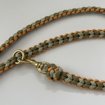 【サマーセール】オランダ製パラコード使用　犬用ハート編みカフェリード