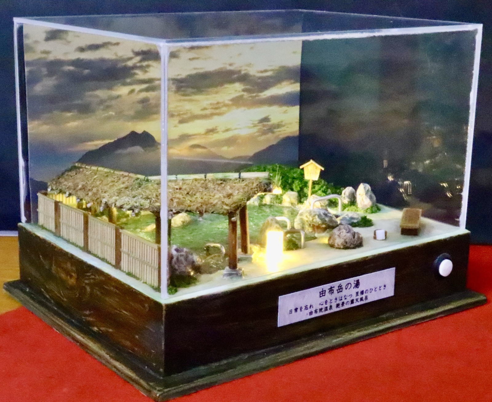 温泉旅館の露天風呂 - ミニチュア日本庭園(ジオラマ) | minne byGMO 