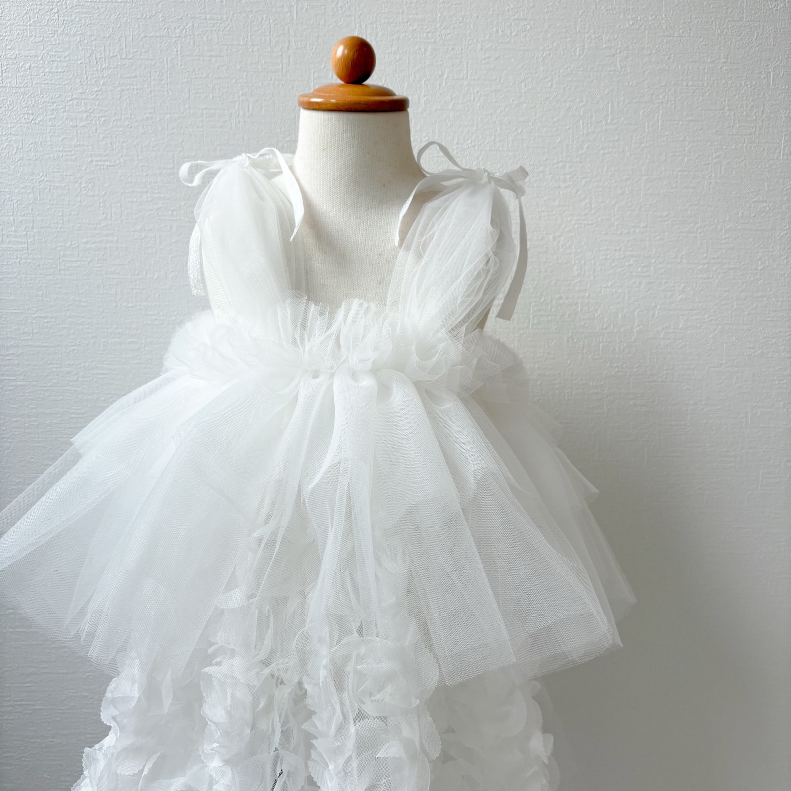 08 ヌードローズ　チュール被布 送料無料【超目玉セール】花柄刺繍チュールレース着物とバラ生地