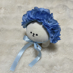 【在庫限り】【特別価格】紫陽花 花冠 青×青♡ 紫陽花アフロ カチューシャ ヘッドドレス 犬 猫 ペット 帽子 アジサイ かぶりもの 被り物 誕生日 うちの子記念日 花 冠 バースデー リボン