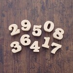 木の数字ブロック   つみき  オブジェ