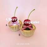 Cherry ribbon cupcake