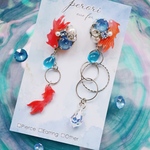 水中舞踊　〜金魚〜　ピアス／イヤリング