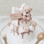 くまちゃんのチョコドリップクレイケーキ＊フェイクケーキ＊推しケーキ＊イミテーションケーキ＊バースデー