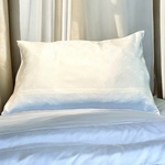 再々々…シルク100%枕カバー（駒綸子吹雪）⭐送料無料＆プレゼント包装無料