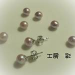 ☆新色☆ＡＡＡランク・ピンクパープルのプチピアス